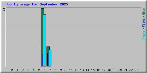 Hourly usage for September 2025